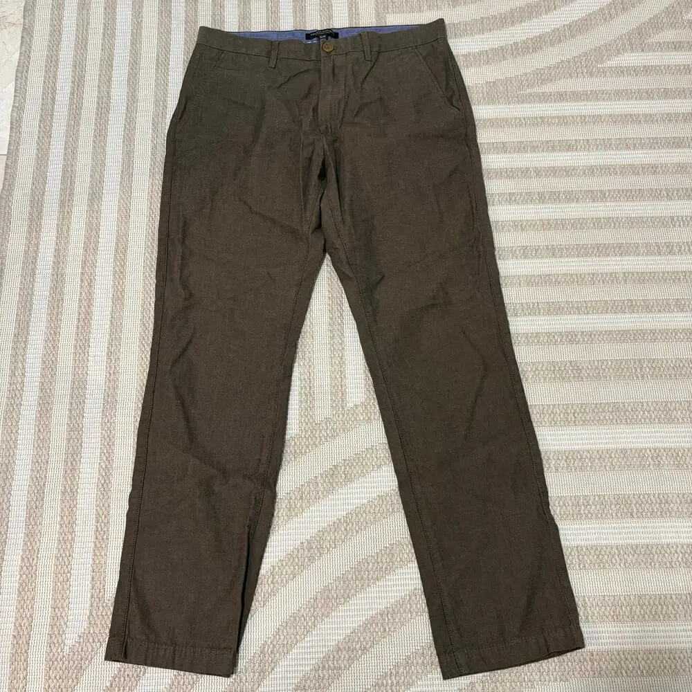 Banana Republic Men's 31x30 Kentfield Pant Brown Business Casual Preppy